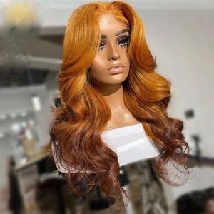 LovelyRLovely Golden Brown Gradient Real Hair Lace LovelyRLovely Golden Brown  Real Hair Wig