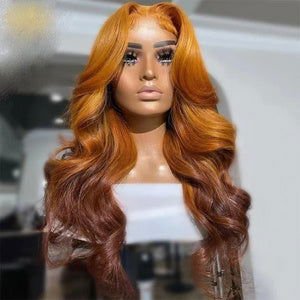 LovelyRLovely Golden Brown Gradient Real Hair Lace LovelyRLovely Golden Brown  Real Hair Wig