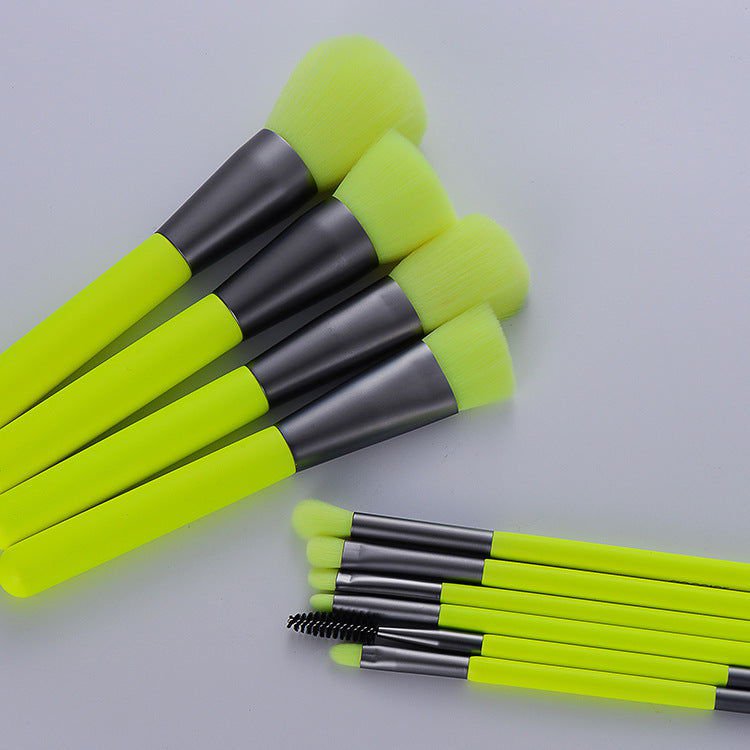 LovelyRLovely Green / 10pcs LovelyRLovely 10Pcs Professional Makeup Neon Brushes