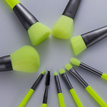 LovelyRLovely Green / 10pcs LovelyRLovely 10Pcs Professional Makeup Neon Brushes