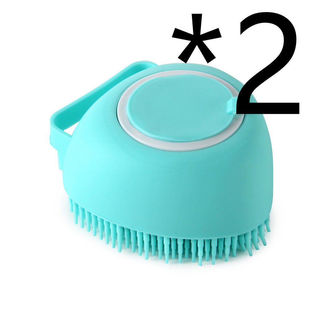 LovelyRLovely Green 2PC / Heartshaped LovelyRLovely Dog Bath Brush