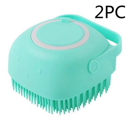 LovelyRLovely Green 2PC / square LovelyRLovely Dog Bath Brush