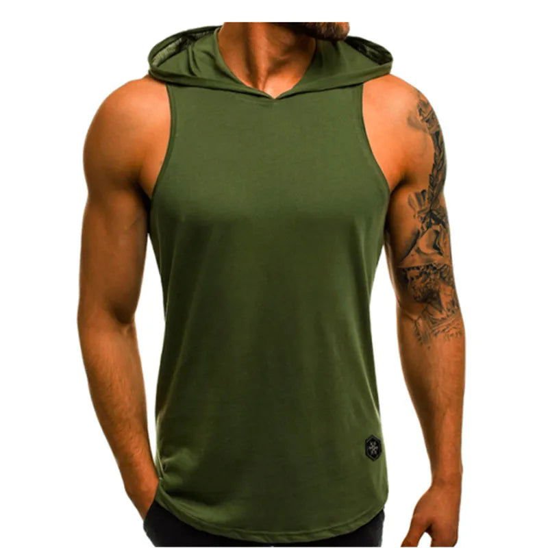 LovelyRLovely Green / M LovelyRLovely  Men's Sleeveless Hoodie