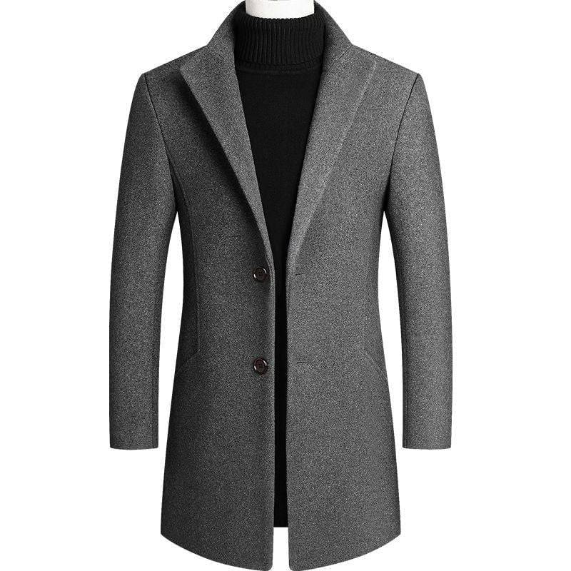 LovelyRLovely Grey / 3XL LovelyRLovely Men's Wool Coat