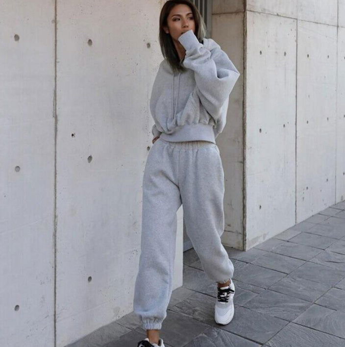 LovelyRLovely Grey / L LovelyRLovely Women's Casual Hoodie Suit