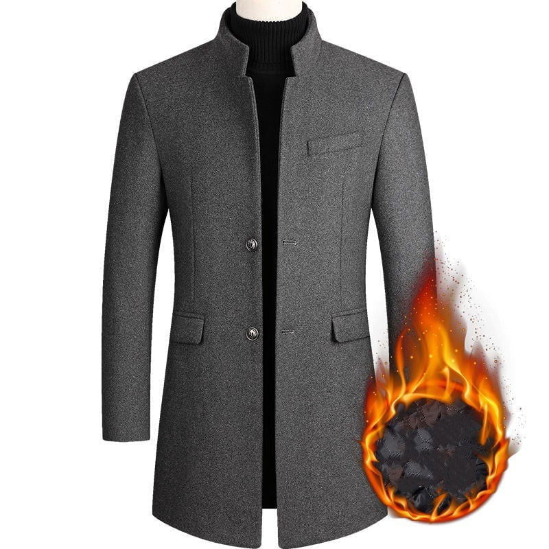 LovelyRLovely Grey thicken / 3XL LovelyRLovely Men's Wool Coat