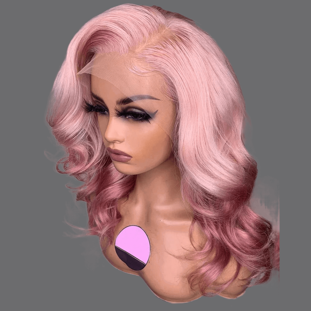 LovelyRLovely hair extension LovelyRLovely Body Wave Short Ombre Pink Wig