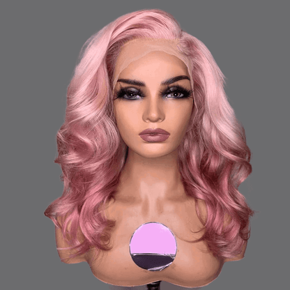 LovelyRLovely hair extension LovelyRLovely Body Wave Short Ombre Pink Wig