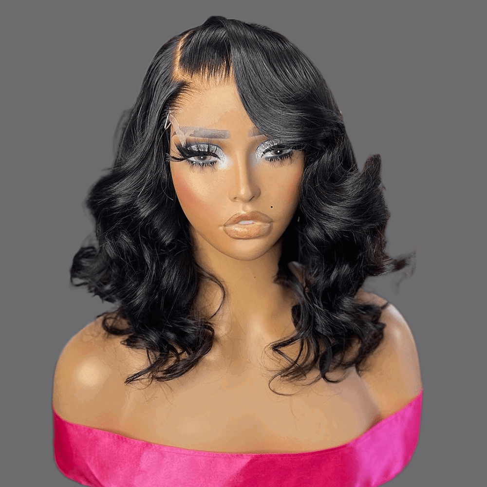 LovelyRLovely hair extension LovelyRLovely Body Wave Short Ombre Pink Wig