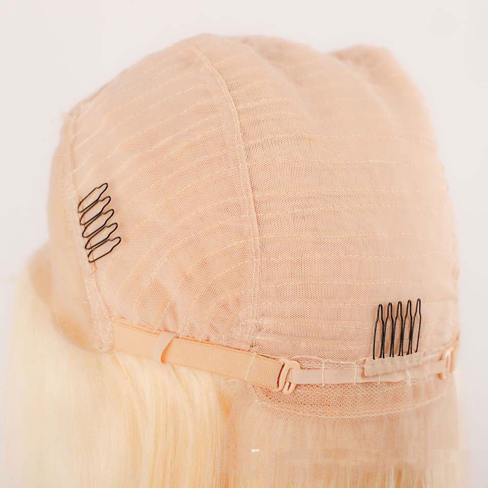 LovelyRLovely Hand Hook Mesh One Real Hair Headgear Wi LovelyRLovely Pink Straight Real Hair Headgear Wig