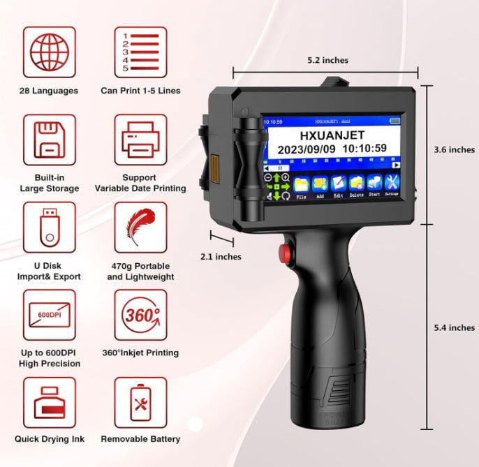 LovelyRLovely Handheld Code-spraying Machine LovelyRLovely Digital Intelligent Automatic Handheld Code-spraying Machine