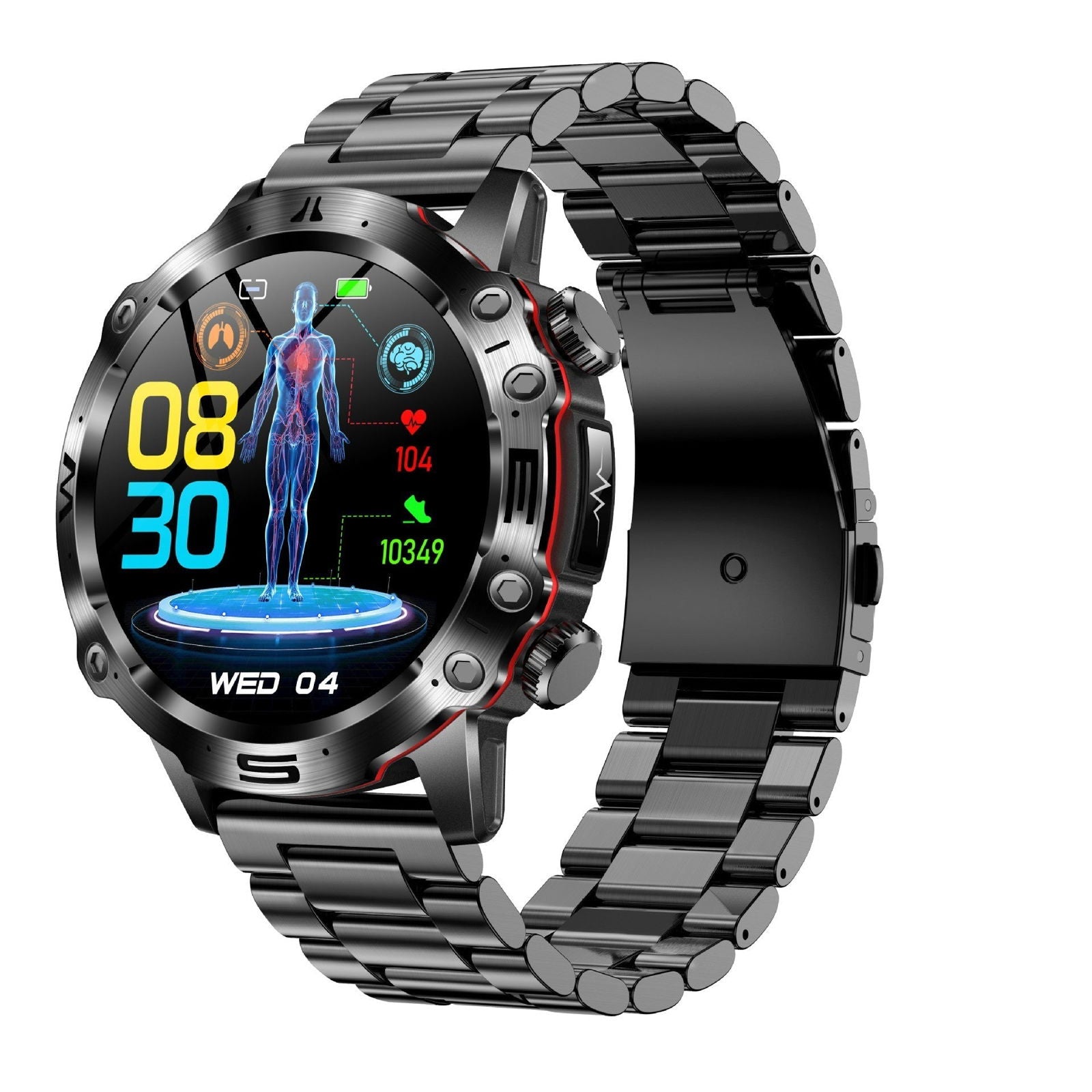 LovelyRLovely HD ECG Bluetooth Call Outdoor Sports Wat Black LovelyRLovely HD ECG Bluetooth Call Outdoor Sports Watch