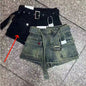 LovelyRLovely High Waist A- Line Denim Shorts Women Black / L LovelyRLovely High Waist A- Line Denim Shorts Women