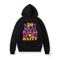 LovelyRLovely hoodie black 5071 / S LovelyRLovely Women's Do What Makes You Happy Printed Hoodie