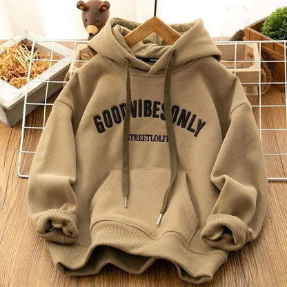 LovelyRLovely hoodie Khaki / XXL LovelyRLovely Women's Thick Plush Velvet Hoodie Sweatshirt