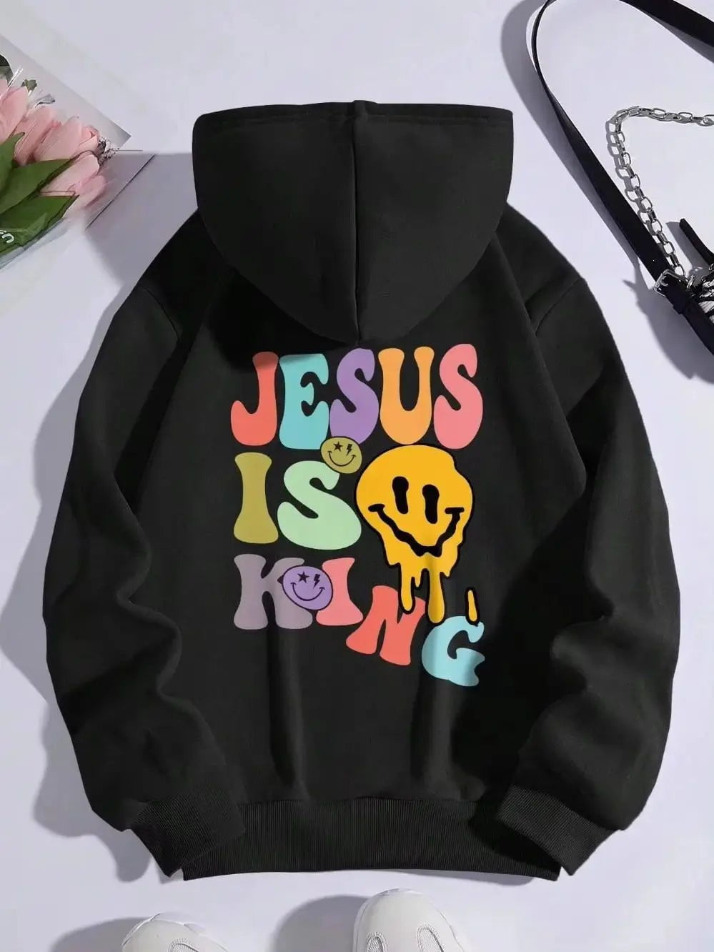 LovelyRLovely hoodie mz7263010-JCS / L LovelyRLovely Jesus Is King Woman Fleece Hoodie