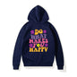 LovelyRLovely hoodie navy  5071 / S LovelyRLovely Women's Do What Makes You Happy Printed Hoodie