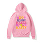 LovelyRLovely hoodie pink  5071 / S LovelyRLovely Women's Do What Makes You Happy Printed Hoodie