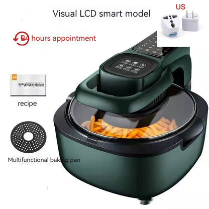 LovelyRLovely Household Large Caliber Fully Automatic Green Intelligent / US LovelyRLovely Household Large Caliber Fully Automatic Air Fryer