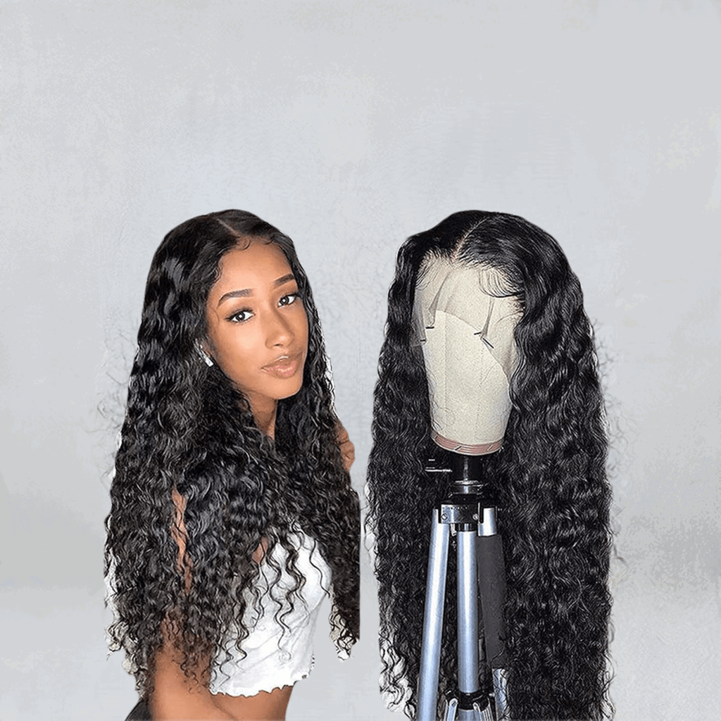 LovelyRLovely Human Hair With Small Curly Hair And Lon LovelyRLovely Curly Human Hair Lace Front Wig