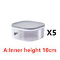 LovelyRLovely Hygienic and Convenient Meal Storage Box White / D Set LovelyRLovely Hygienic and Convenient Meal Storage Box