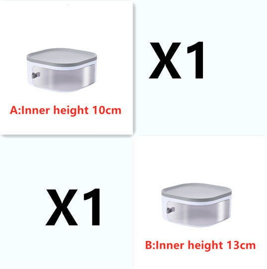 LovelyRLovely Hygienic and Convenient Meal Storage Box White / E Set LovelyRLovely Hygienic and Convenient Meal Storage Box