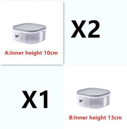 LovelyRLovely Hygienic and Convenient Meal Storage Box White / F Set LovelyRLovely Hygienic and Convenient Meal Storage Box