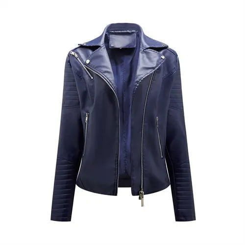 LovelyRLovely jacket Deep Blue / M LovelyRLovely Women Faux Leather Jacket