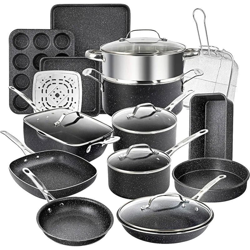 LovelyRLovely kitchen LovelyRLovely 20Pcs Non Stick Cookware Set