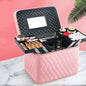 LovelyRLovely Korean Style Portable Cosmetics Storage Box Double Open Pink LovelyRLovely Large Capacity Korean Style Portable Cosmetics Storage Box