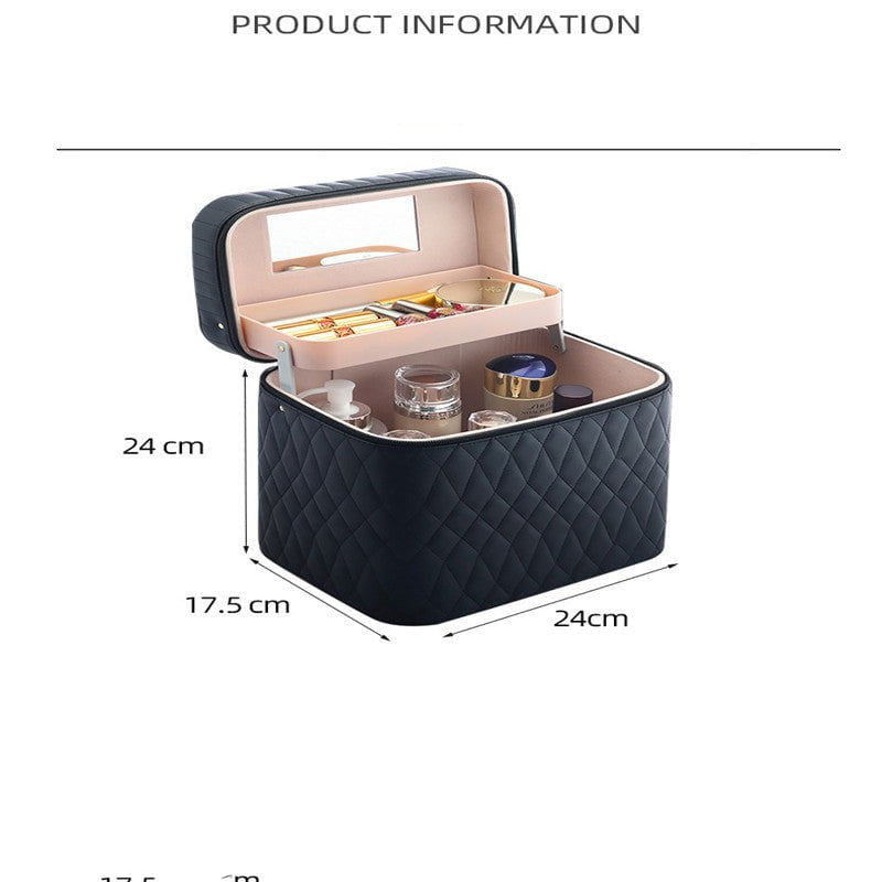 LovelyRLovely Korean Style Portable Cosmetics Storage Box LovelyRLovely Large Capacity Korean Style Portable Cosmetics Storage Box