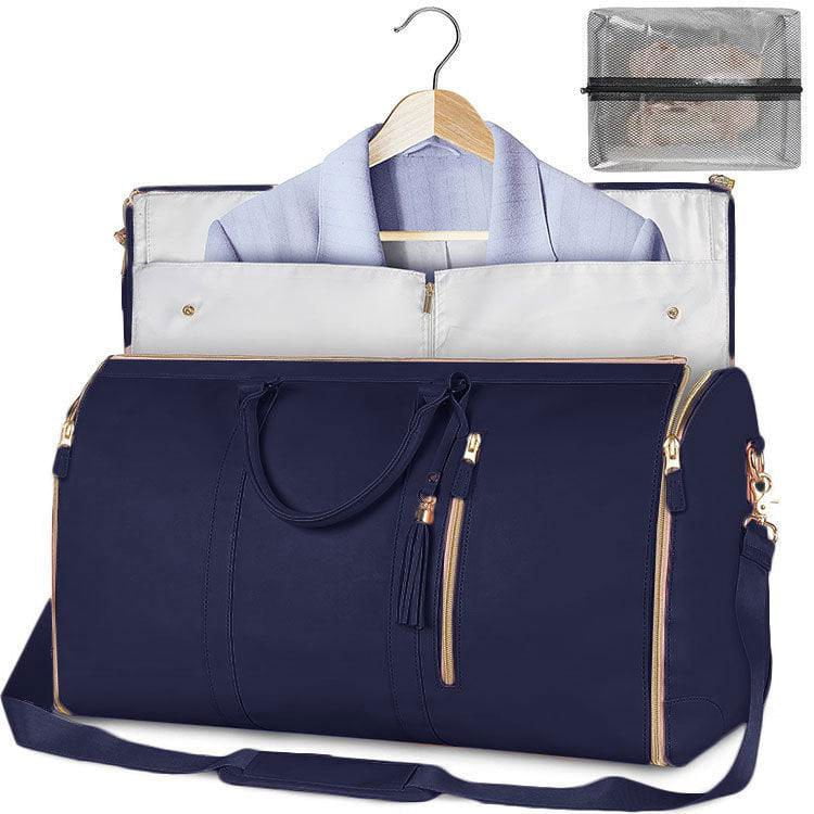 LovelyRLovely Large Capacity Travel Duffle Bag Women's Blue LovelyRLovely Large Capacity Travel Folding Suit Duffle Bag