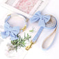 LovelyRLovely Leash Blue / S LovelyRLovely Cute Dog Collar Leash Set With Bowknot