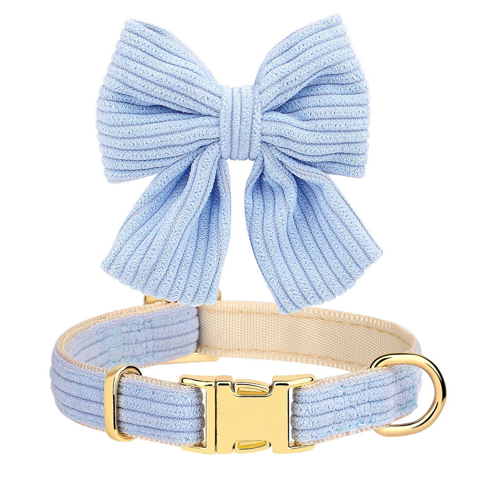 LovelyRLovely Leash LovelyRLovely Cute Dog Collar Leash Set With Bowknot