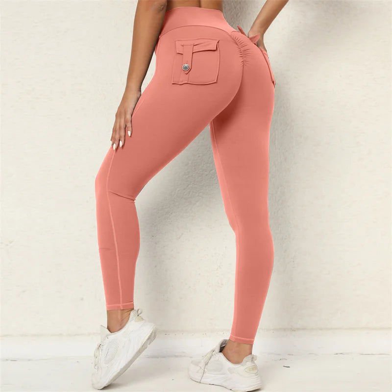 LovelyRLovely leggings Coral orange / S LovelyRLovely  Fitness Leggings With Pocket