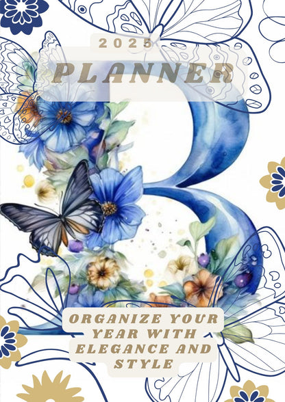 LovelyRLovely Letter B 2025 Annual Planner: Organize Your Year with Elegance and Style Letter B 2025 Annual Planner: Organize Your Year with Elegance and Style