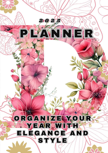 LovelyRLovely Letter D 2025 Annual Planner: Organize Your Year with Elegance and Style Letter D 2025 Annual Planner: Organize Your Year with Elegance and Style