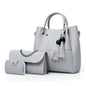 LovelyRLovely Light grey LovelyRLovely Women's Three-piece Messenger Bag Set