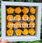 LovelyRLovely Love Flower Box Mother's Day Gift Bright Yellow / Black Frame / 10inch LovelyRLovely  Enclosed Flower Gift Box