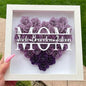 LovelyRLovely Love Flower Box Mother's Day Gift Purple / Black Frame / 10inch LovelyRLovely  Enclosed Flower Gift Box