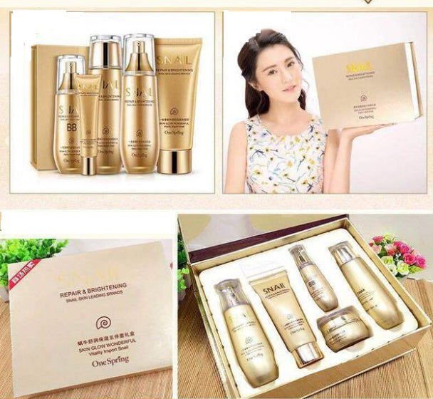 LovelyRLovely LovelyRLlovely Snail Skincare Cream Set Gold LovelyRLlovely Snail Skincare Cream Set