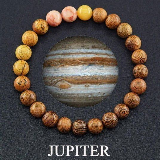 LovelyRLovely LovelyRLovely 10mm Healing Energy Stone Jupiter LovelyRLovely10mm Planet Healing Energy Bracelet