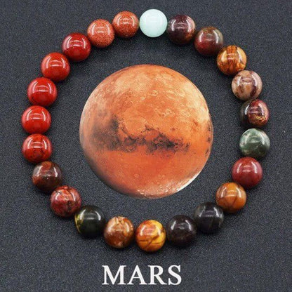 LovelyRLovely LovelyRLovely 10mm Healing Energy Stone Mars LovelyRLovely10mm Planet Healing Energy Bracelet