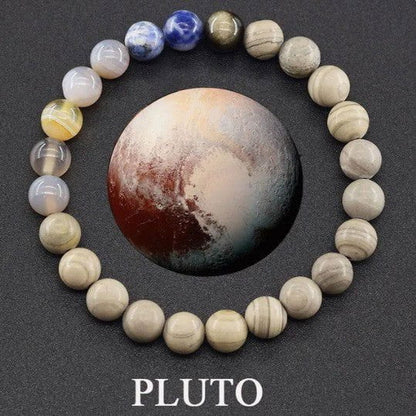 LovelyRLovely LovelyRLovely 10mm Healing Energy Stone Pluto LovelyRLovely10mm Planet Healing Energy Bracelet