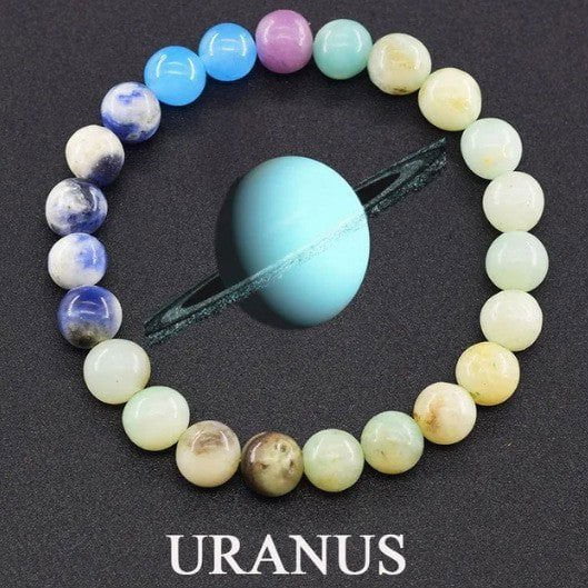 LovelyRLovely LovelyRLovely 10mm Healing Energy Stone Uranus LovelyRLovely10mm Planet Healing Energy Bracelet