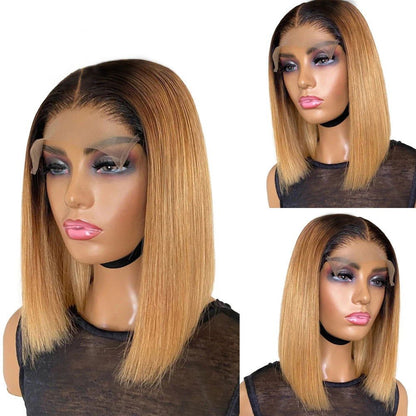 LovelyRLovely LovelyRLovely 12" Short Gradient Honey B Short Hair LovelyRLovely 12" Short Gradient Honey Blonde Wig