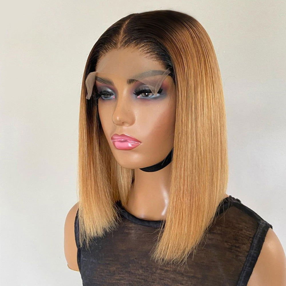 LovelyRLovely LovelyRLovely 12" Short Gradient Honey B Short Hair LovelyRLovely 12" Short Gradient Honey Blonde Wig