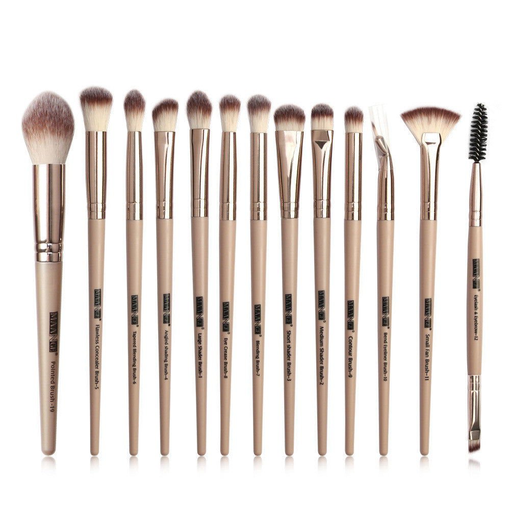 LovelyRLovely LovelyRLovely 13 Makeup Brush Set Gold LovelyRLovely 13 Makeup Brush Set