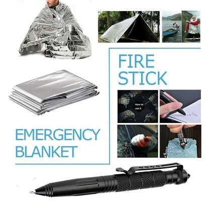 LovelyRLovely LovelyRLovely 14-In-1 Outdoor Emergency default LovelyRLovely 14-In-1 Outdoor Emergency Survival Kit