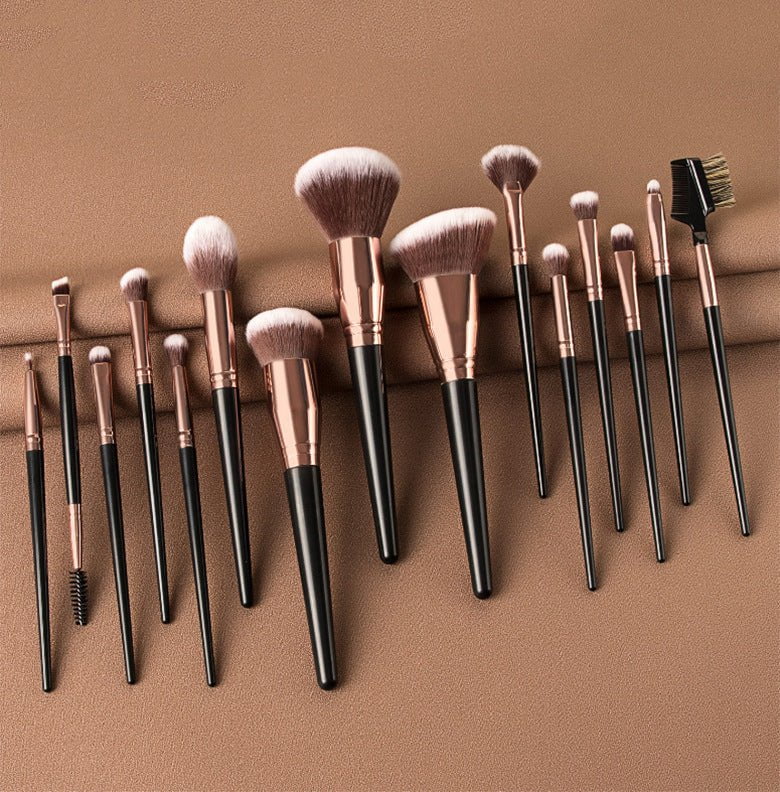 LovelyRLovely LovelyRLovely 15 Beauty Makeup Brush Set 15PCS Black LovelyRLovely 15 Beauty Makeup Brush Set